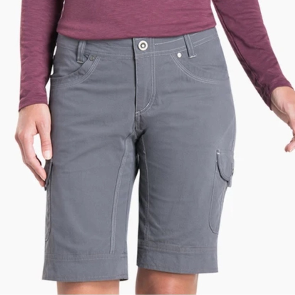KÜHL SPLASH 11 in Shadow grey size 4 cotton spandex blend vintage patina dye.